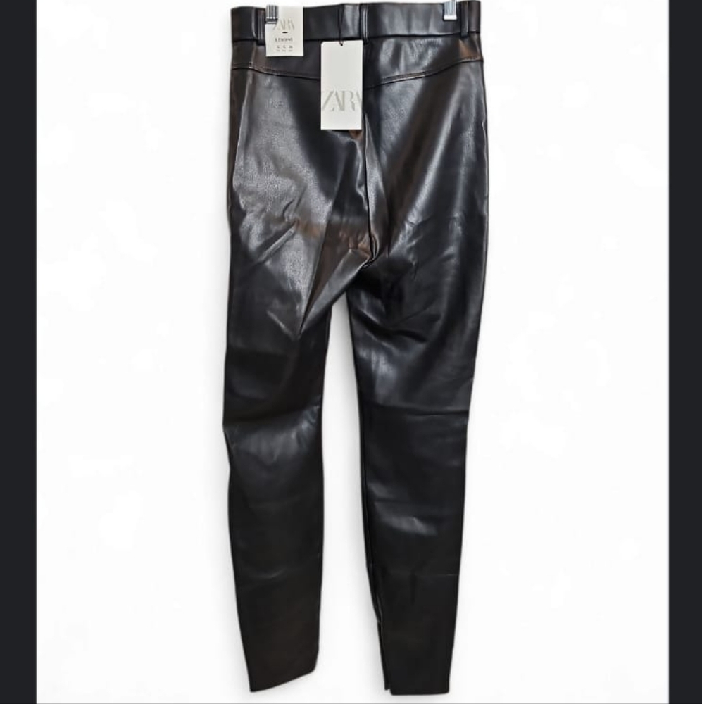 NWT ZARA Faux Leather Leggins Size Small - Picture 6 of 13